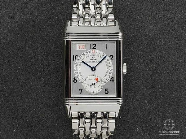 Jaeger Lecoultre Grande Reverso Day Date , full set with original steel bracelet