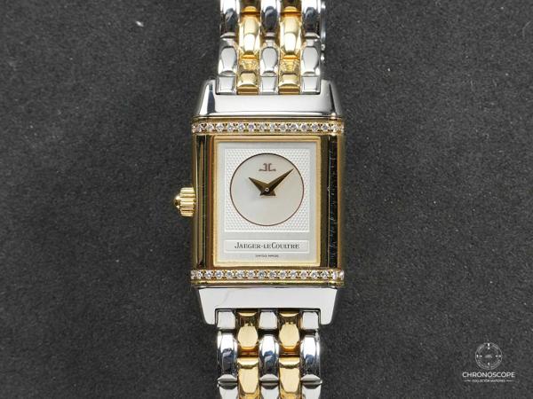 Jaeger-Lecoultre Reverso Duetto steel-gold in mint condition, service